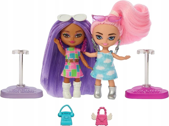 LALKA BARBIE EXTRA MINI MINIS zestaw 5 lalek