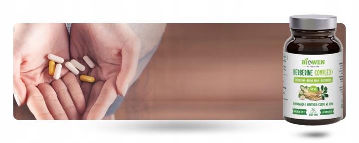 BERBERINE COMPLEX+ 510 MG - 60 KAP. KONTROLA CUKRU