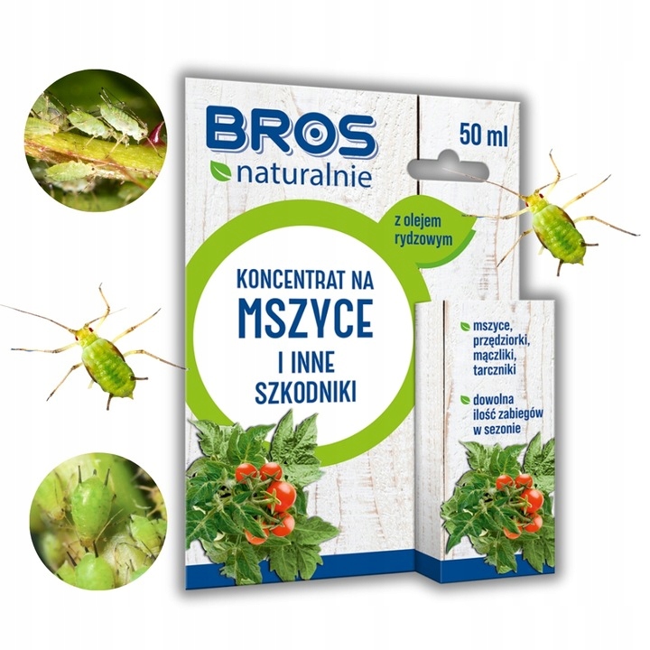 Koncentrat Na Mszyce Bros Naturalnie 50ml+Środek Grzybobójczy Miedzian 50WP