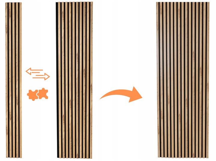 Lamele Ścienne na Płycie Panel Startowy 275x21cm RÓŻNE KOLORY