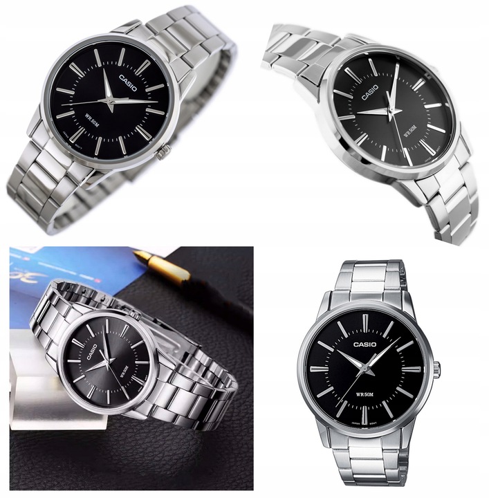 ZEGAREK MĘSKI CASIO MTP-1303PD stalowy klasyczny +BOX +GRAWER