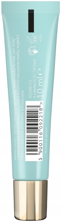 AA WINGS OF COLOR Serum do ust wygładzające kwas hialuronowy olejek różany