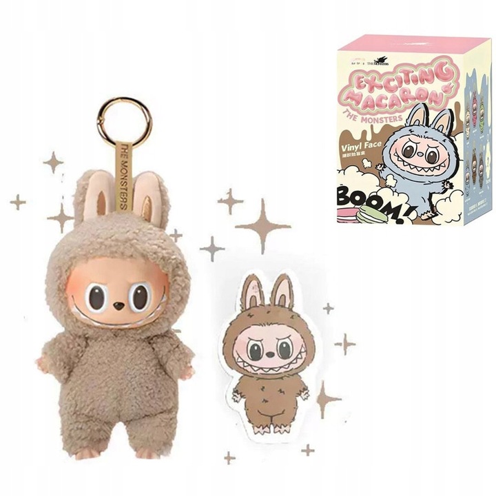 Labubu Macaron Monster Brelok 18cm Urocza Torebka Brelok Zawieszka Lalka