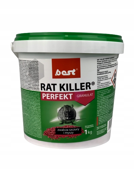 RAT KILLER PERFEKT GRANULAT 1kg BEST TRUTKA