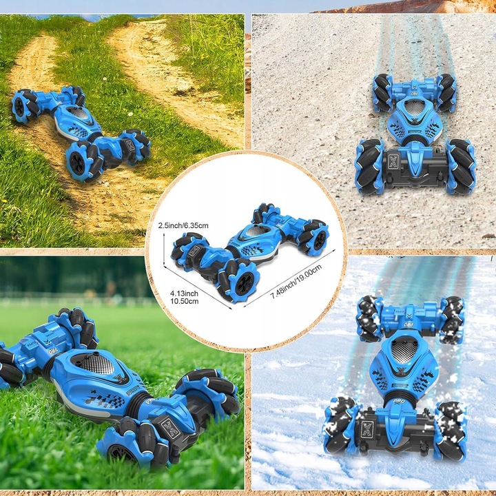 SAMOCHÓD ZDALNIE STEROWANY RC RĘKĄ GESTAMI PILOT AUTO PODŚWIETLENIE LED 4x4