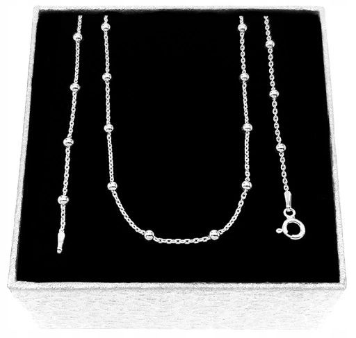 Gruby łańcuszek srebrny damski żmijka srebro 925 elegancki naszyjnik 45 cm