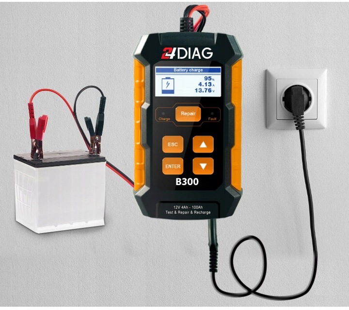 TESTER DO AKUMULATORÓW PROSTOWNIK B300 3w1 12V 5A