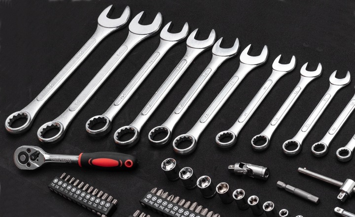 SZAFKA POMARAŃCZOWA WARSZTATOWA WÓZEK NARZĘDZIOWY 688 EL. PRO 7 SZUFLAD