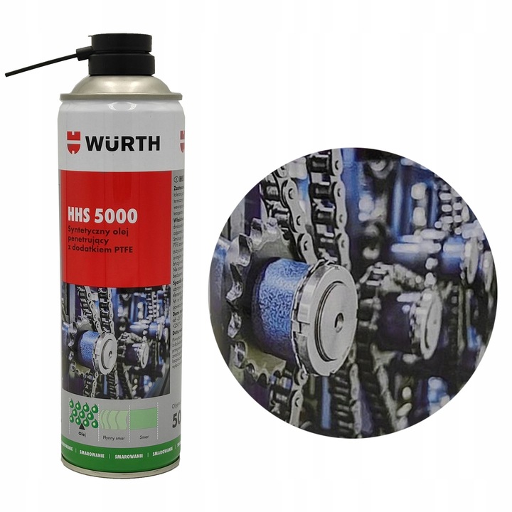 WURTH HHS 5000 SMAR SYNTETYCZNY PENETRUJĄCY Z TEFLONEM PTFE Wszechstronny