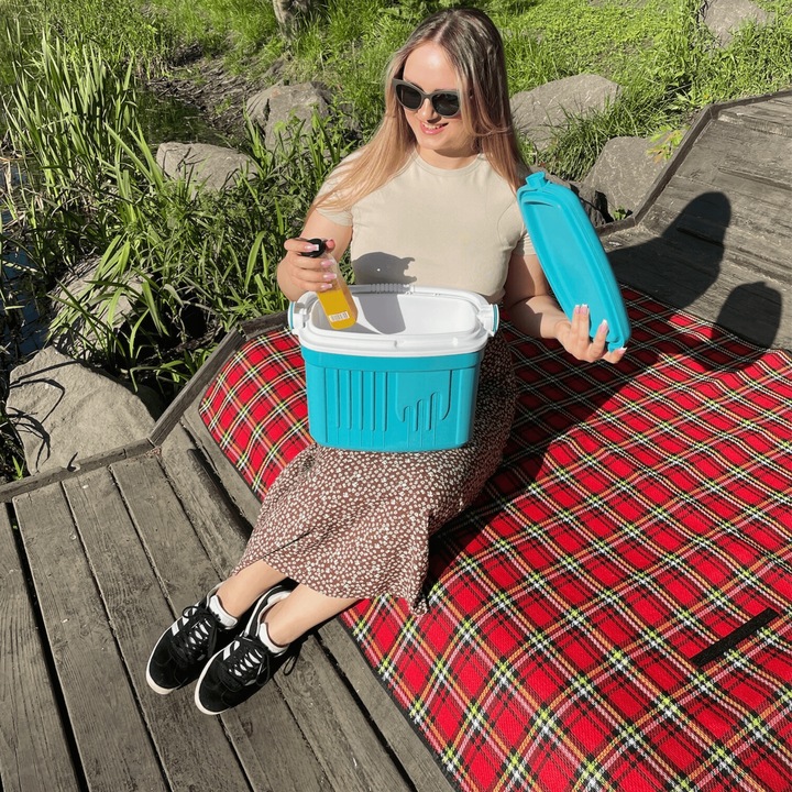 LODÓWKA TURYSTYCZNA 8L na WKŁADY MROŻĄCE do auta piknik WYCIECZKA kemping