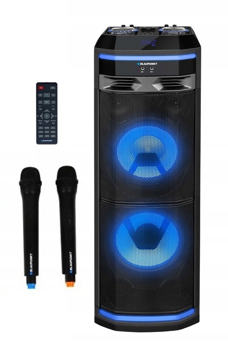 GŁOŚNIK BLAUPUNKT PS11DB BLUETOOTH KARAOKE 2MIK PILOT 1200W+ Głośnik PRIME3