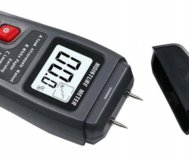 WILGOTNOŚCIOMIERZ UNIWERSALNY DO DREWNA I INNYCH DRZEWA DO KOMINKA