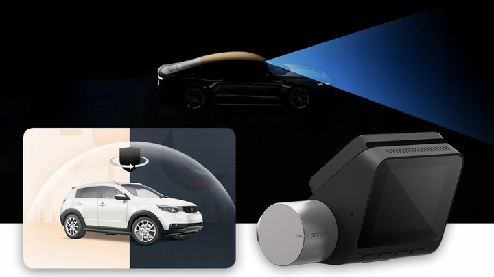 70mai Wideorejestrator A510 Kamera HDR + karta SAMSUNG 128GB EVO+