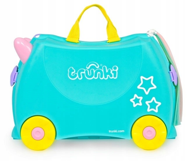 TRUNKI JEŻDŻĄCA WALIZECZKA JEŹDZIK 2w1 WALIZKA DLA DZIECKA