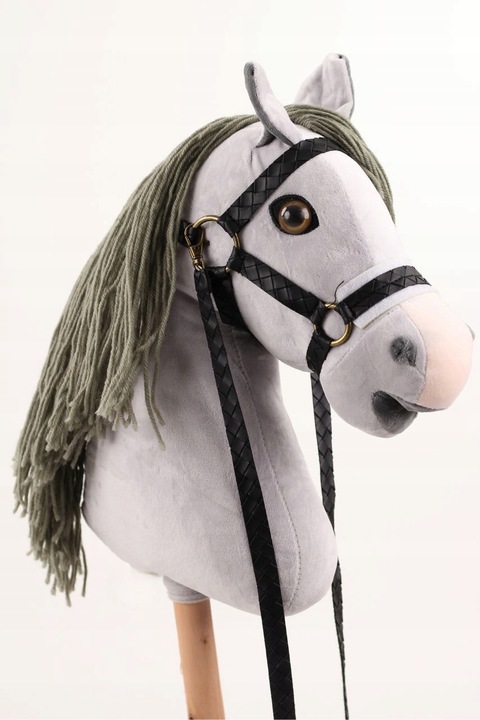 HOBBY HORSE KONIK KOŃ NA PATYKU KANTAR DLA HOBBY HORSE PREZENT DLA DZIECKA