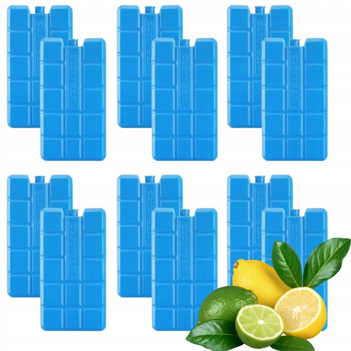 WKŁADY CHŁODZĄCE MROŻĄCE DO LODÓWEK TURYSTYCZNYCH TOREB ZESTAW 12x200ml