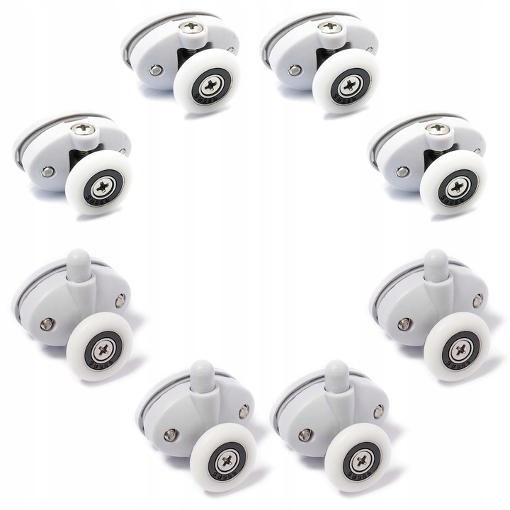 Komplet 8 rolek do kabiny prysznicowej AQUAFORM 23 mm