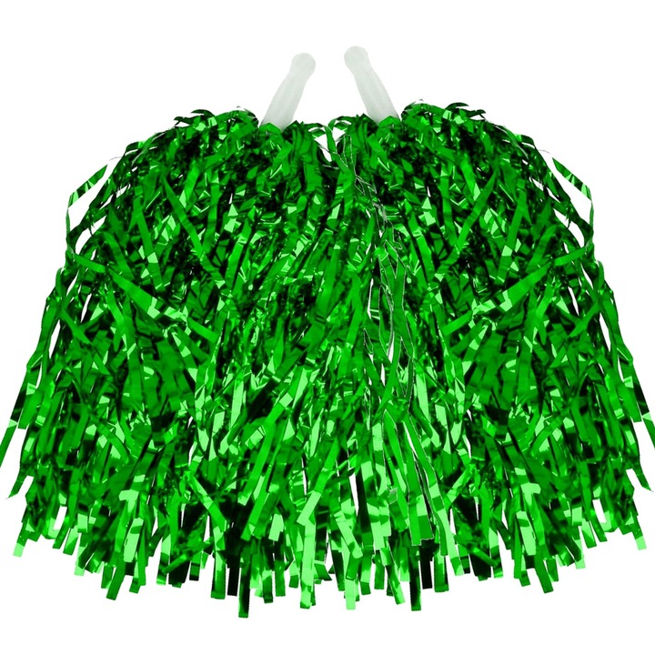 ZIELONE POMPONY POMPON CHEERLEADERKI CZIRLIDERKI 2 szt
