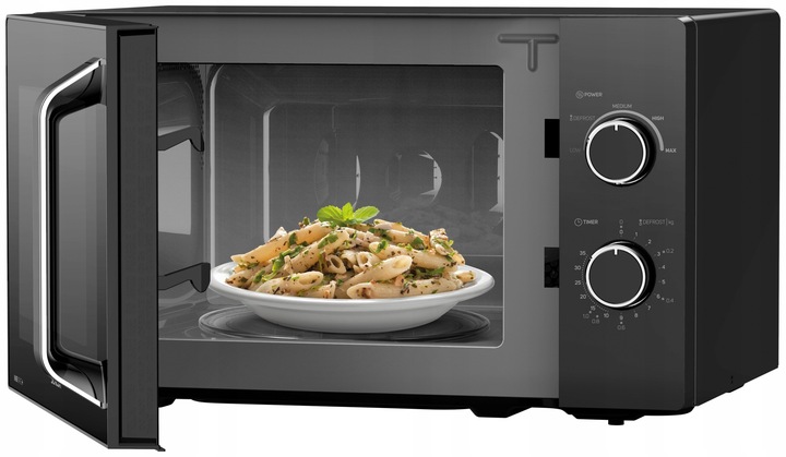 MIKROFALÓWKA KUCHENKA MIKROFALOWA MIKROFALA SENCOR CZARNA TIMER 20 L 700 W