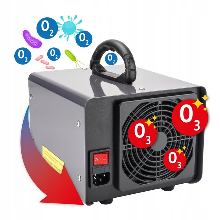 GENERATOR OZONU MOCNY 60 000 MG/H ozonator +TIMER