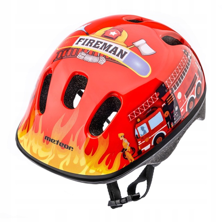 KASK ROWEROWY REGULOWANY DZIECIĘCY METEOR KS06 XS 44-48cm FIRETRACKER lekki