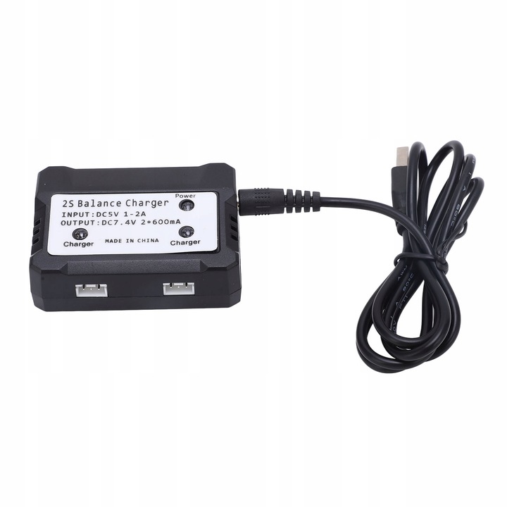 ŁADOWARKA 2S 7.4V DO AKUMULATORÓW LIPO WLTOYS RC SAMOCHÓD SAMOLOT