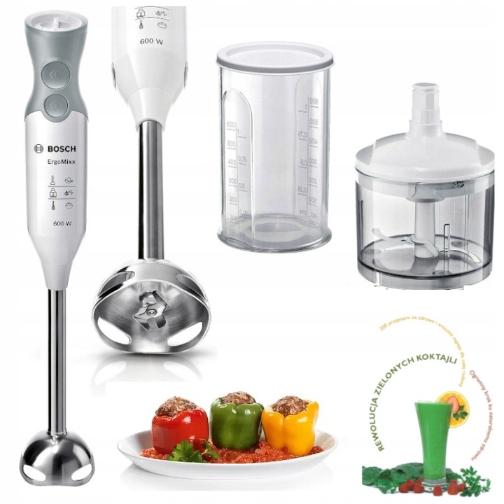 Blender BOSCH MSM66120 600W ROZDRABNIACZ MOCNY KUBEK + KSIĄŻKA