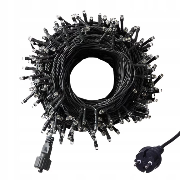 Lampki Choinkowe 1000 LED 72 m Białe Ciepłe Flash Zewnętrzne Wewnętrzne