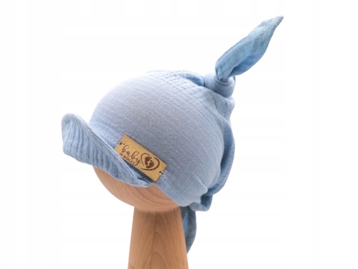 CHUSTA Z DASZKIEM CZAPECZKA MUŚLINOWA ODDYCHAJĄCA