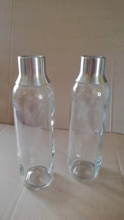 Zestaw dwóch butelek szklanych do wody do saturatora BRITA sodaTRIO 1l x2