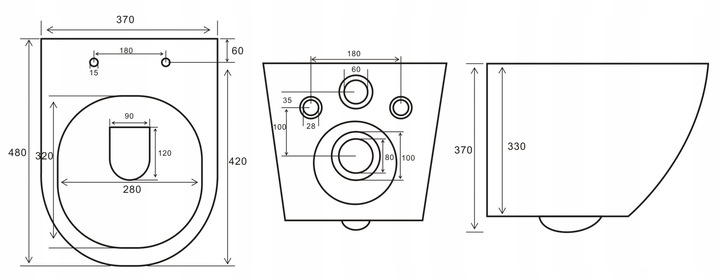 MISKA PODWIESZANA MUSZLA WC WISZĄCA MISA TORNADO + DESKA WOLNOOPADAJĄCA