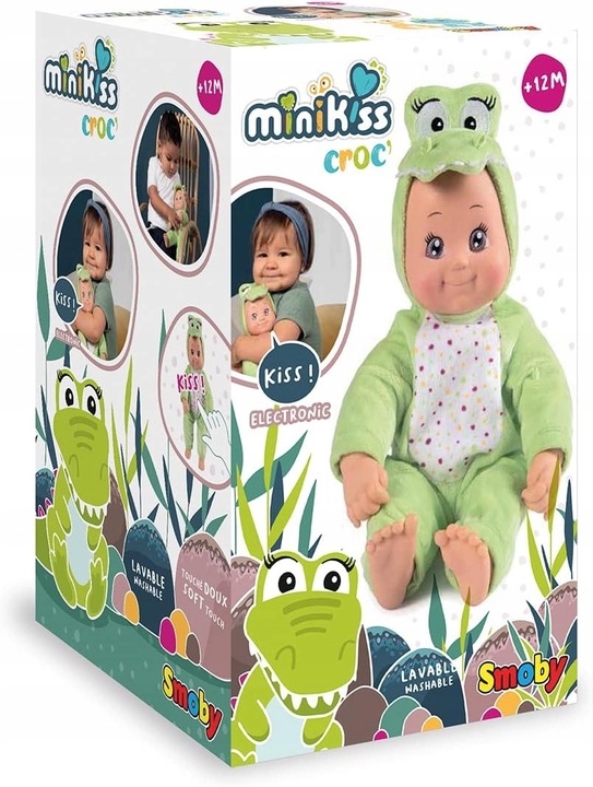 Lalka Bobas Maskotka Krokodylek MiniKiss Smoby