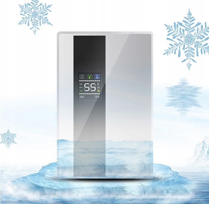 MOCNY OSUSZACZ POWIETRZA 90W Pochłaniacz Wilgoci do domu łazienki + PILOT