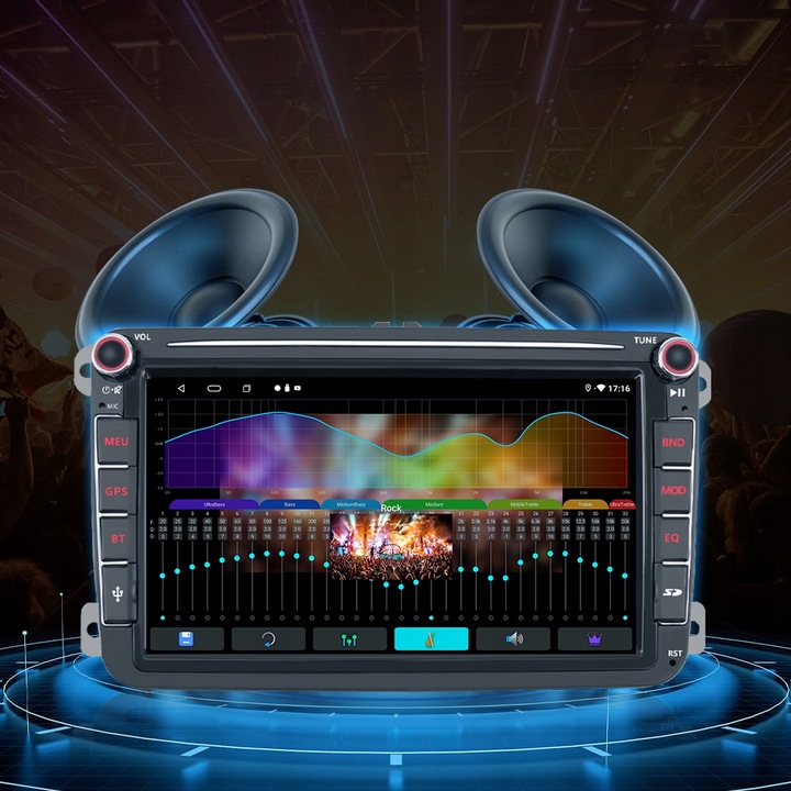 RADIO ANDROID 13 SKODA OCTAVIA 2 YETI 2 RAPID CARPLAY ANDROID AUTO 2GB/64GB