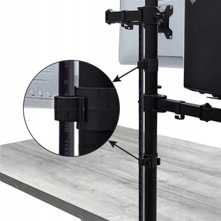Uchwyt do monitora 10-32 i laptopa 12-17cali Biurkowy Regulowany