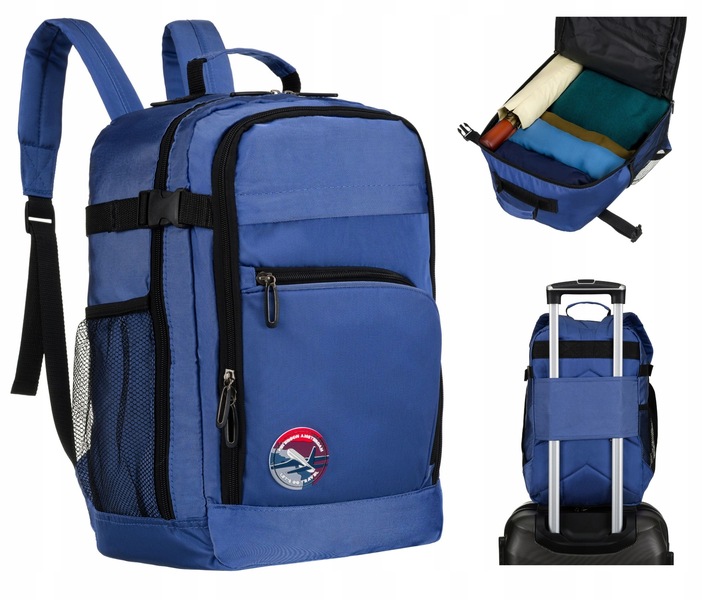 Plecak podręczny kabinowy pojemny podróżny do Wizzair Ryanair