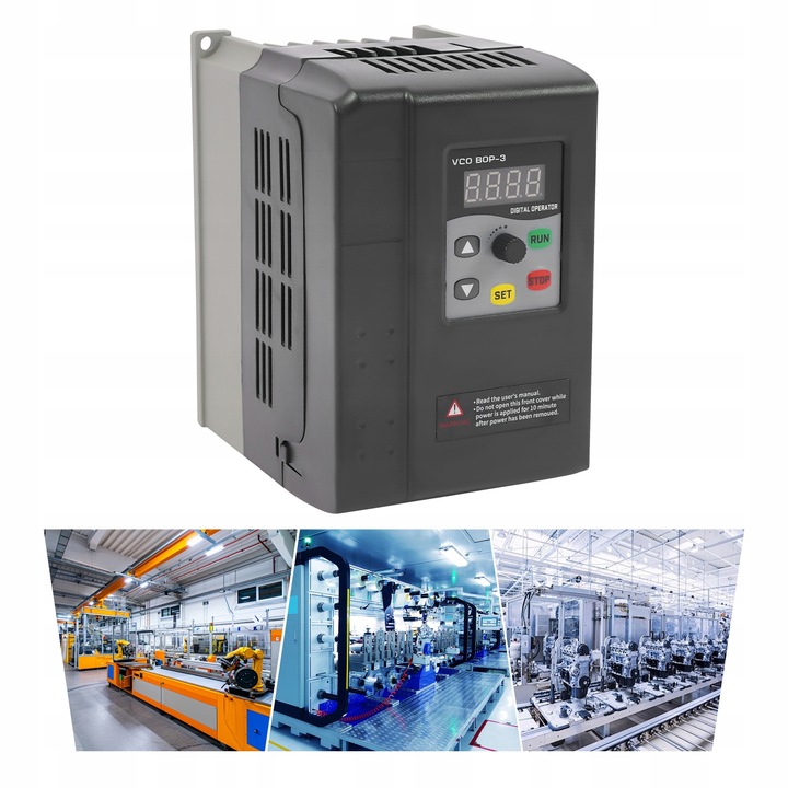 3PH 380V Sterowanie prędkością silnika fazowego VFD Inverter 2.2KW 5.8A
