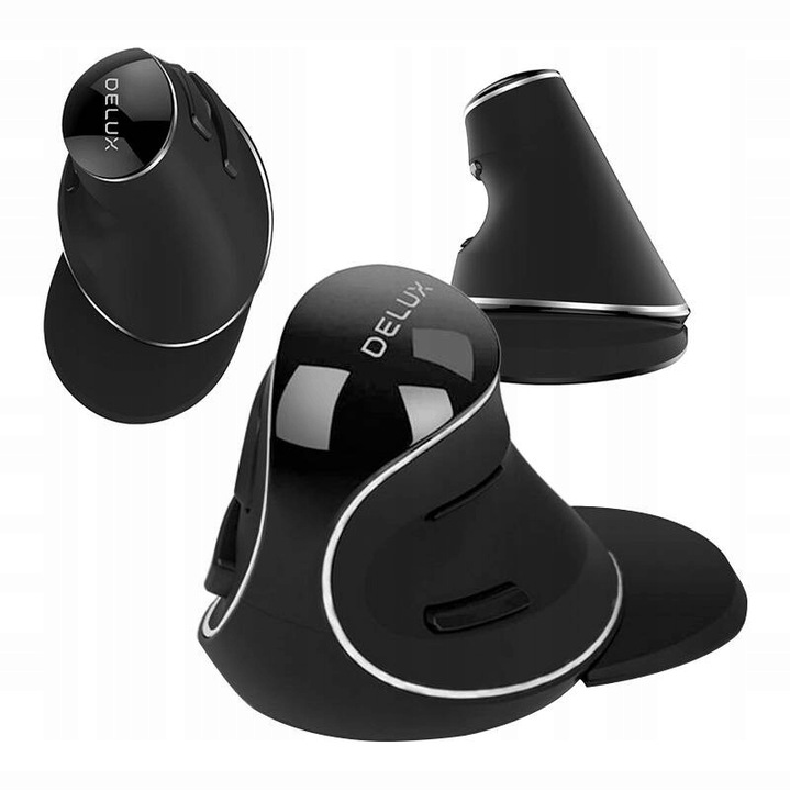 BEZPRZEWODOWA MYSZ PIONOWA DELUX M618PD ERGONOMICZNA MYSZKA BLUETOOTH 2.4G