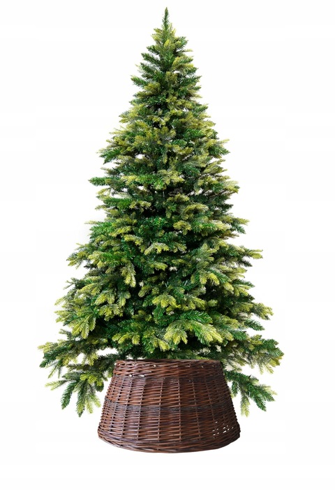 OSŁONA NA STOJAK POD CHIONKĘ WIKLINOWA FI 70 cm , KOSZ POD CHOINKĘ BRĄZOWY