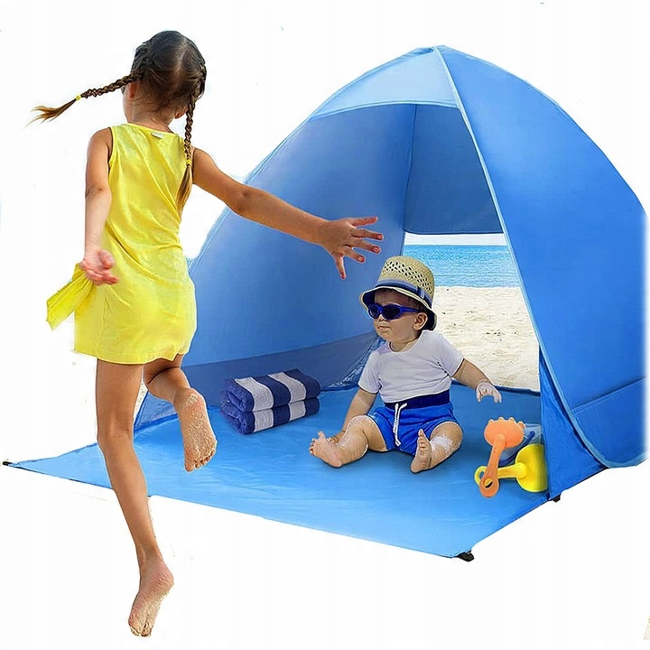 NAMIOT PLAŻOWY SAMOROZKŁADAJĄCY KEMPINGOWY WODOODPORNY OCHRONA SŁONECZNA