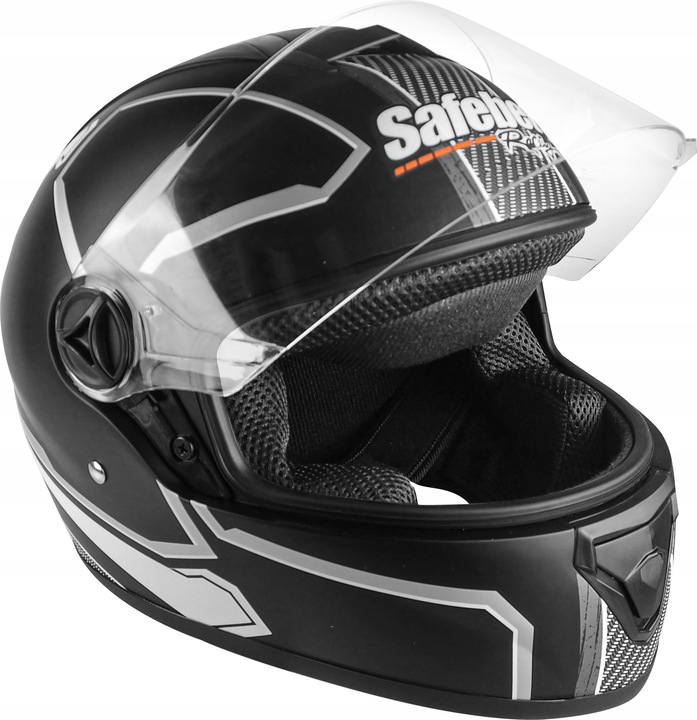 KASK SZCZĘKOWY MOTOCYKLOWY CZARNY MAT SKUTER QUAD GOKART L
