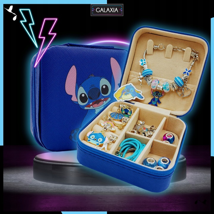 ZESTAW DO ROBIENIA BRANSOLETEK NASZYJNIKÓW Do Biżuterii STITCH LILO i STICH