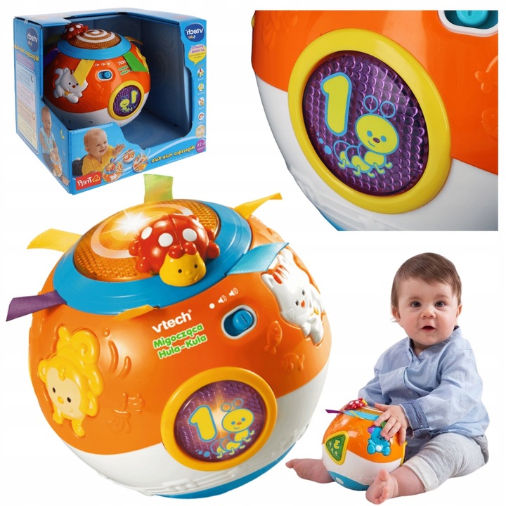 VTECH INTERAKTYWNA KULA HULA ZABAWKA DLA DZIECI MIGOCZĄCA ŚWIECĄCA