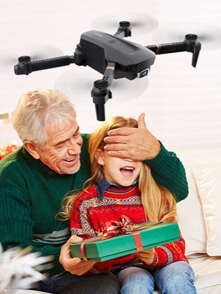 DRON TURBO 2x DWIE KAMERY FULL HD PODGLĄD WIFI POWRÓT FUTERAŁ AKUMULATOR