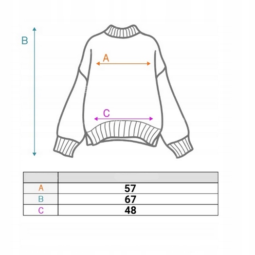 Milusi Luźny KOBIECY SWETER DUŻO KOLORÓW Oversize