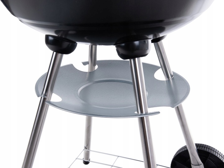GRILL 39CM WĘGLOWY OKRĄGŁY Z POKRYWĄ I POKROWCEM GEKO G80512
