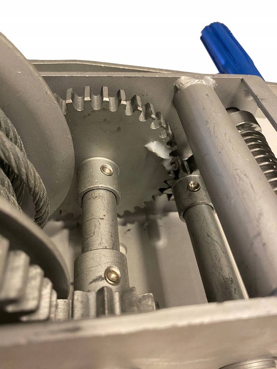 WYCIĄGARKA LINOWA RĘCZNA 2000kg WCIĄGARKA Z KORBĄ