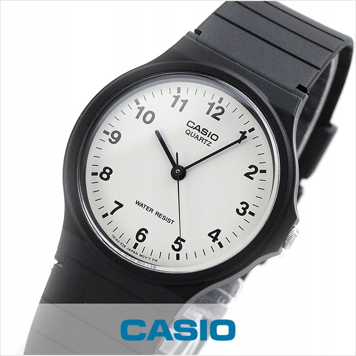 KLASYCZNY ZEGAREK CASIO MQ-24-7BLLEG CYFRY ARABSKIE LEKKI NA PASKU 34mm