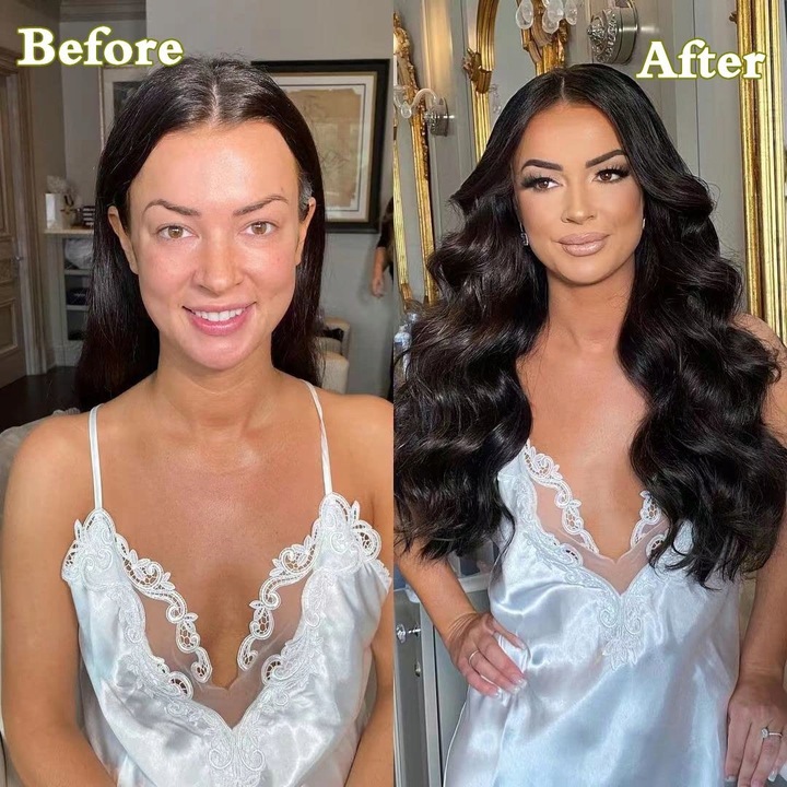 PERUKA DŁUGIE WŁOSY CZARNE KRUCZE FALE BRUNETKA SYNTETYCZNE damskie 70 cm