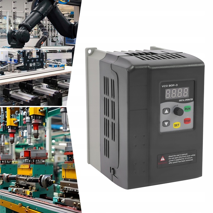 3PH 380V Sterowanie prędkością silnika fazowego VFD Inverter 2.2KW 5.8A